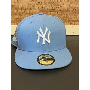 NEW ERA 59Fifty New York Yankees Stadium World Series Light Blue 7‎ 5/8